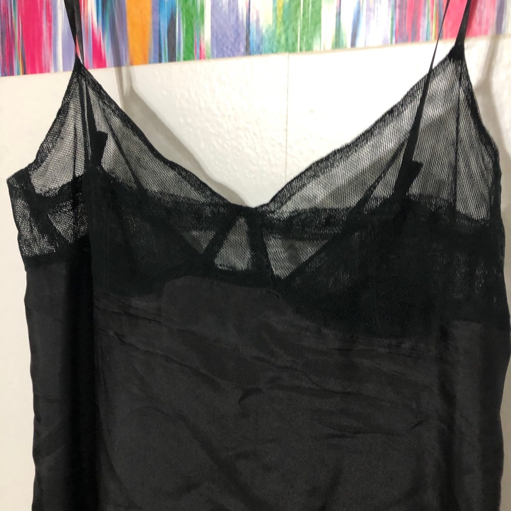 Derek Lam black 100% silk slip, nightgown - Picture 5 of 9
